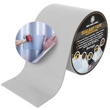 Seal Tape MicroSealant® GRAY 4" x 50' , RV & Roof Seal, Waterproof Tape