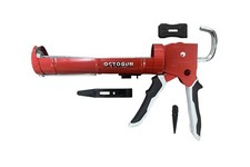 Drip-Free Caulking Gun with Gator Trigger Grip and 10:1 Thrust Ratio