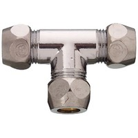 "Tquetschverschraubung Schraube Messing Chrom 3/8\"IG-AG ø10Mm SanitäRinstallation"