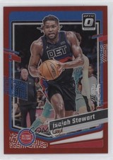 2023-24 Panini Donruss Optic Red Prizm 15/99 Isaiah Stewart #177 0c6