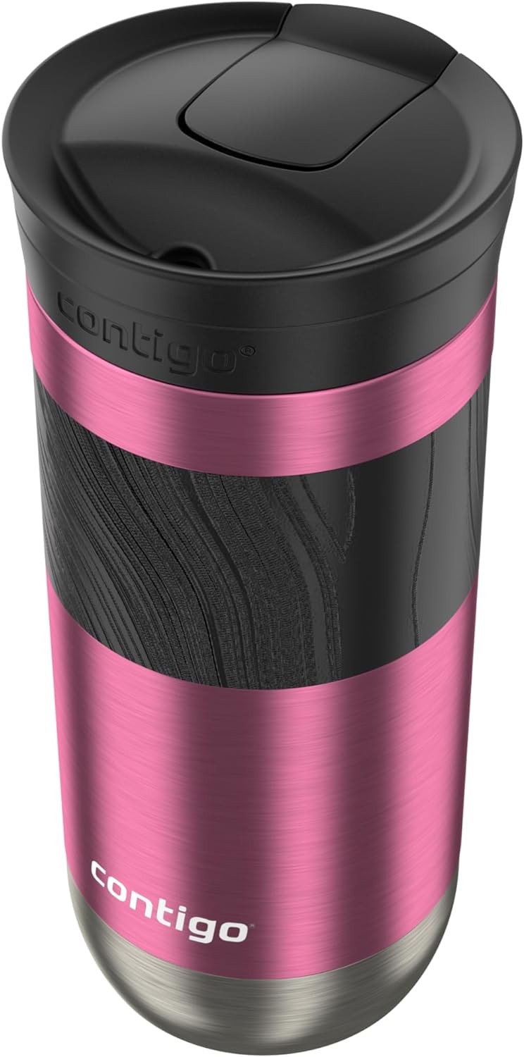 Contigo Byron 2.0 Travel Mug 16 oz Azalea 16oz (Pack of 1), 