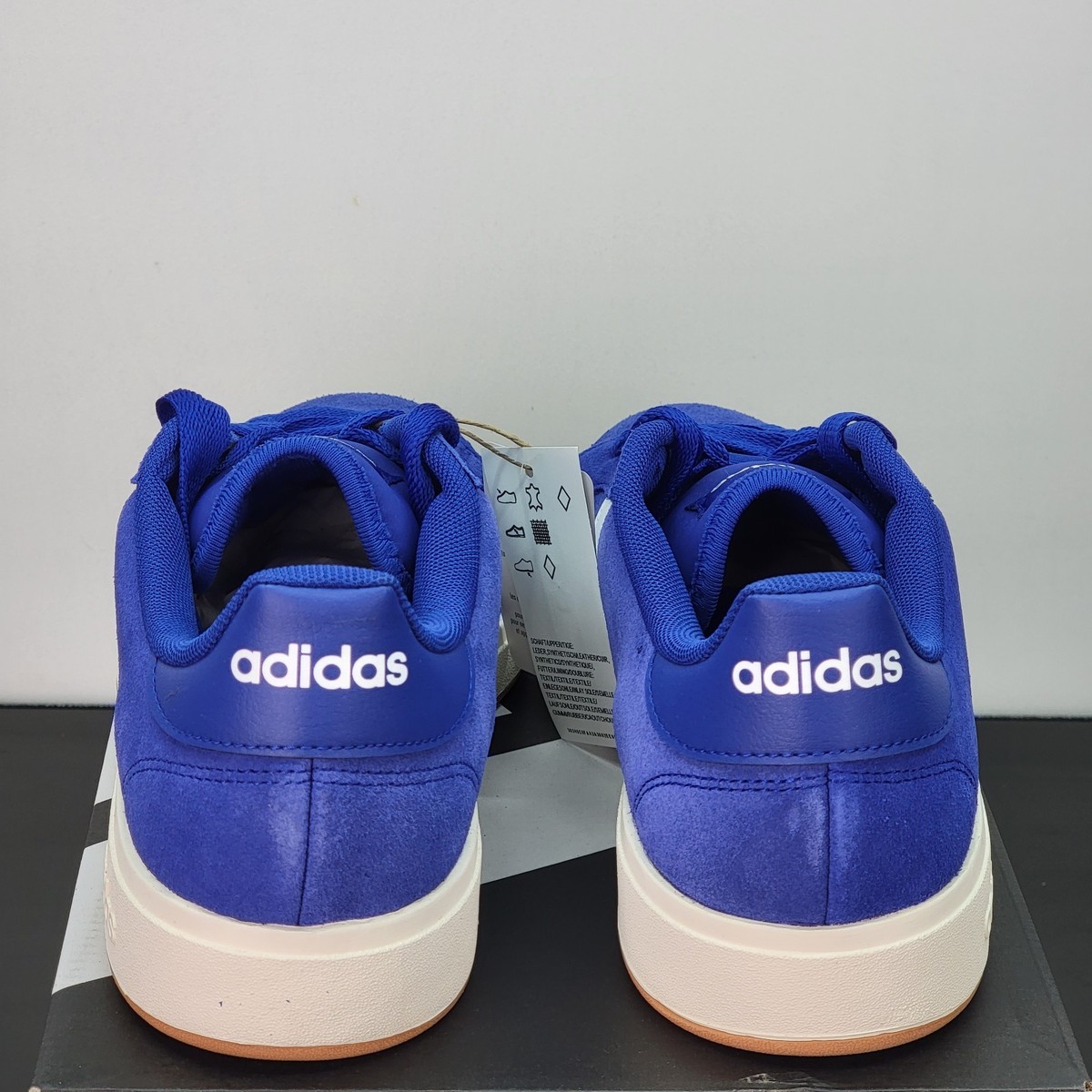 Adidas Grand Court Blue/White Sneakers W Fat Laces. IH1039. Men Size 11. NWB Adidas Grand Court Men main image 3