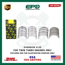 Crankshaft Main Conrod Bearings 0.25 For Land Rover 204dta 2.0 D Twin Turbo