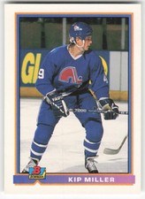 1991-92 Bowman Kip Miller #139 Quebec Nordiques NM