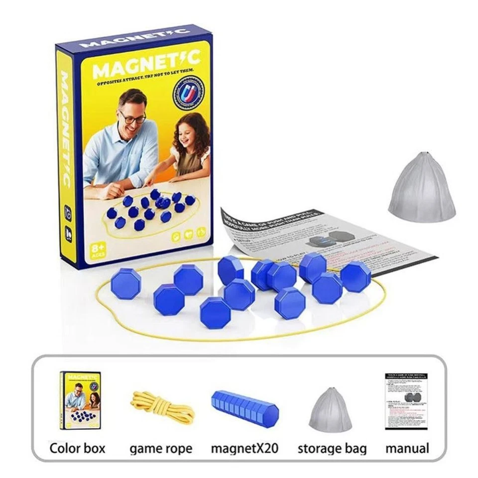 Magnetic Travel Chess Game – Portable Family Strategy Board Set with Stones AUS - image 2 of 4