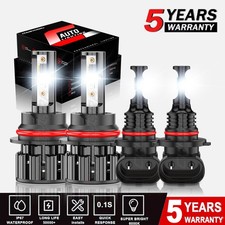 For 2003 2004 05 Dodge Ram 1500 2500 3500 4LED Headlight Fog Light Bulbs