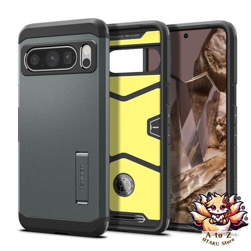 NEW Spigen Google Pixel 8 Pro Case with Stand Military-Grade Certified - Picture 1 of 7