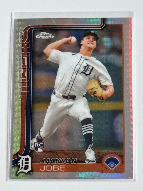 2025 Topps Chrome #249 - Prism Refractor -Jackson Jobe (RC) - Detroit Tigers