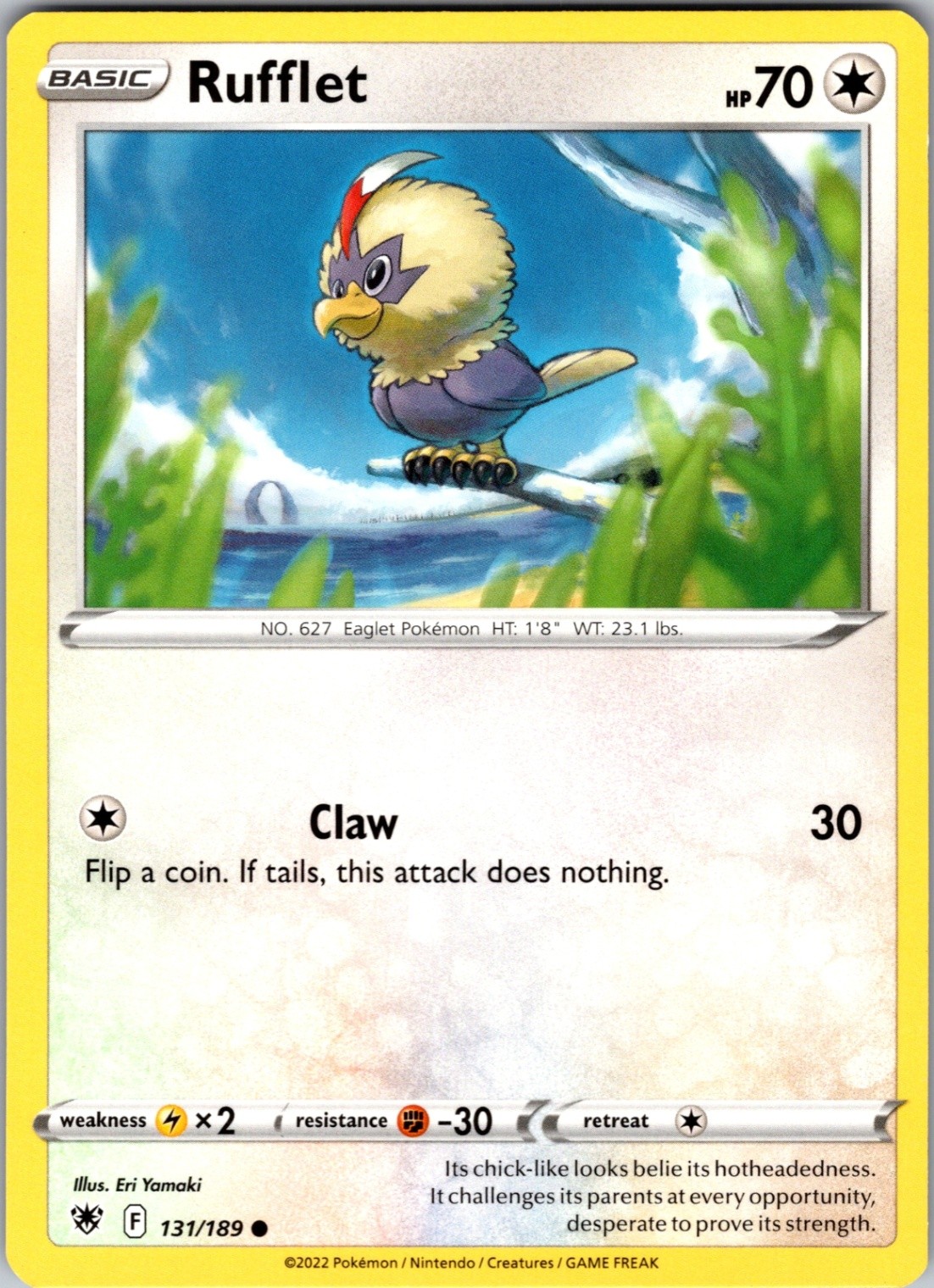 Rufflet 131/189 Common Regular SWSH10: Astral Radiance NM