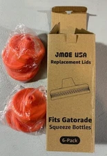 Jmoe USA Gatorade Squeeze Bottle Lids 6 PACK NEW