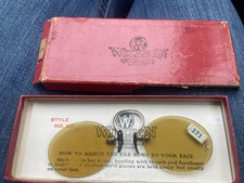 Willson Goggles No. K7 Light Yellow Tinted from 1916 - Vintage Eyeglasses