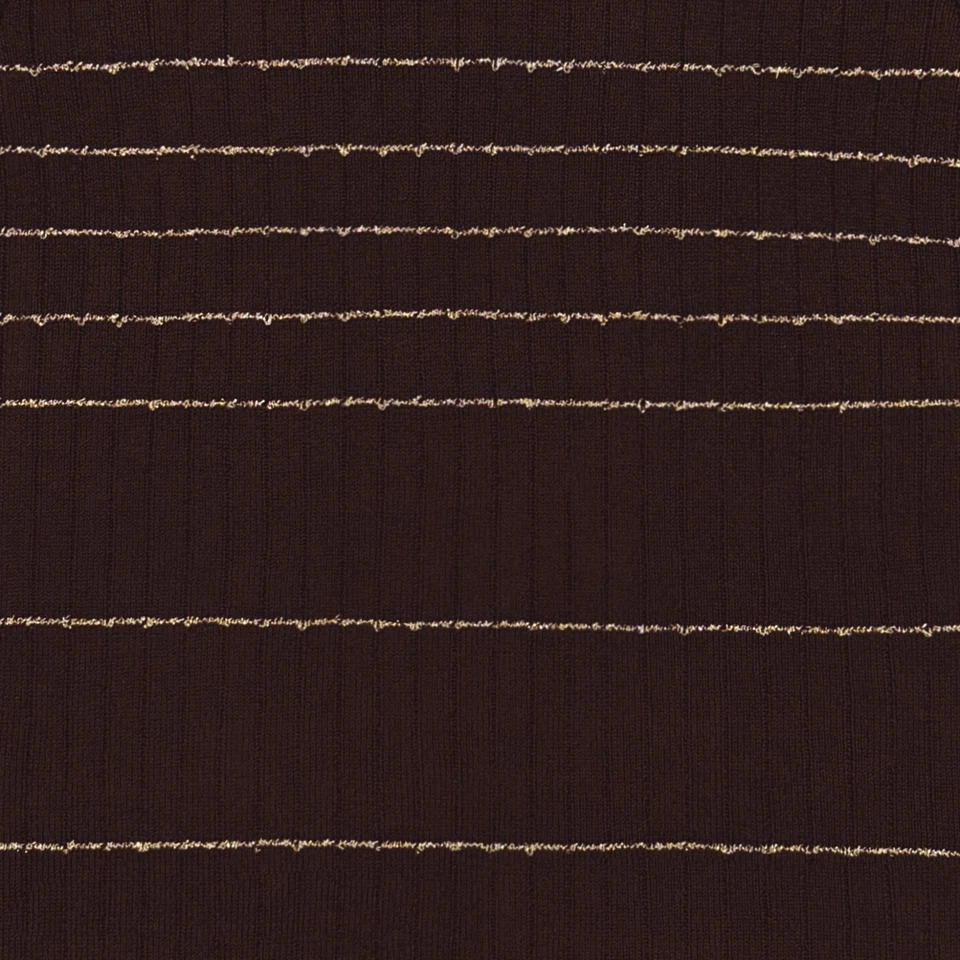 Vintage 90s Y2K Guess Brown Metallic Gold Striped Sweater Knit Halter Tank Top - Image 4 of 4