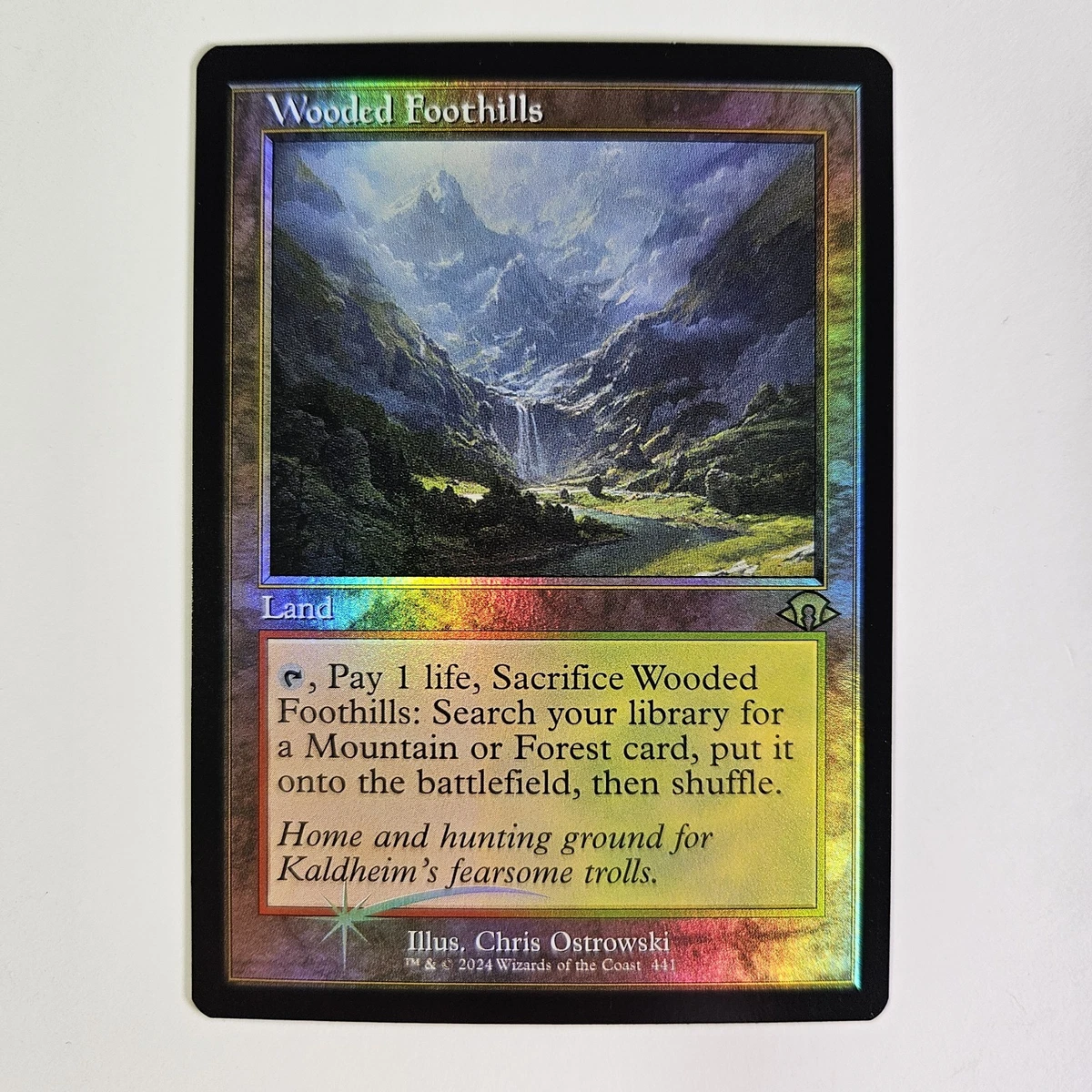Wooded Foothills Retro Frame Foil Modern Horizons 3 MH3 441 Old