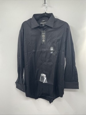 black men's cotton button down collar dress shirt The Dexter Black Button Down XL / Black