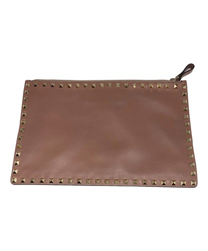 Valentino Studded Clutch Bag IW2P0269BOL Pink Women's #TFB13782