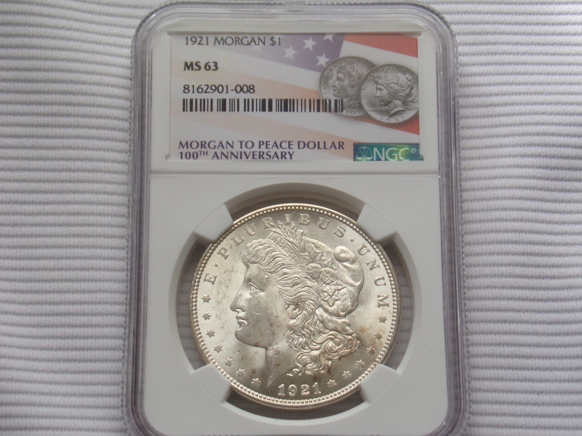 MS 63 Graded 1921 Year Morgan US Dollars (1878-1921) for sale | eBay