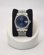 Rolex Datejust 16220 | Azzurro Blue Roman Dial | Jubilee Bracelet | 36mm
