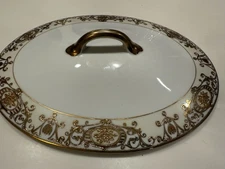 Noritake 16034 Fine China TOP OF SERVING DISH 10 1/4" X 8"(INNER 6.5" X9")CHIPPE