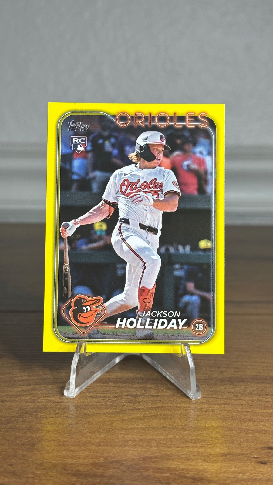 2024 Topps Update Series Jackson Holliday #US50 Yellow Border Rookie RC