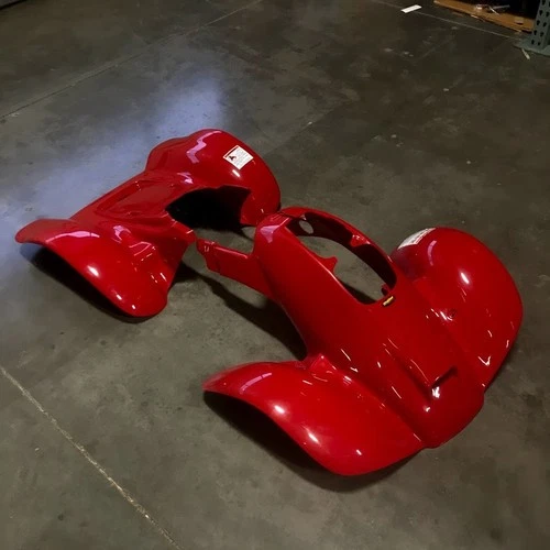HONDA TRX 300EX TRX 250X RED PLASTIC STANDARD FRONT AND REAR FENDER SET