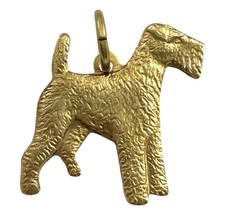 Dog Charm Necklace Pendant Wire Fox Terrier Dog Jewelry Gift Charm Brass Metal