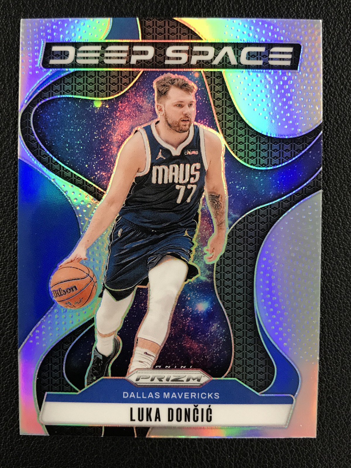 2024-25 Panini Prizm #4 Luka Doncic Dallas Mavericks Deep Space Prizms Silver