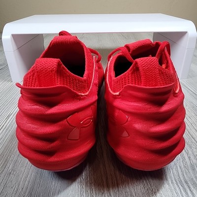 Under Armour Blur Smoke Suede 2.0 MC Triple Red Mens Size 8 New