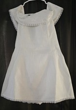 Maria Chanel Tweed Dress Mexican Dress Size Large  White herencia clothing 