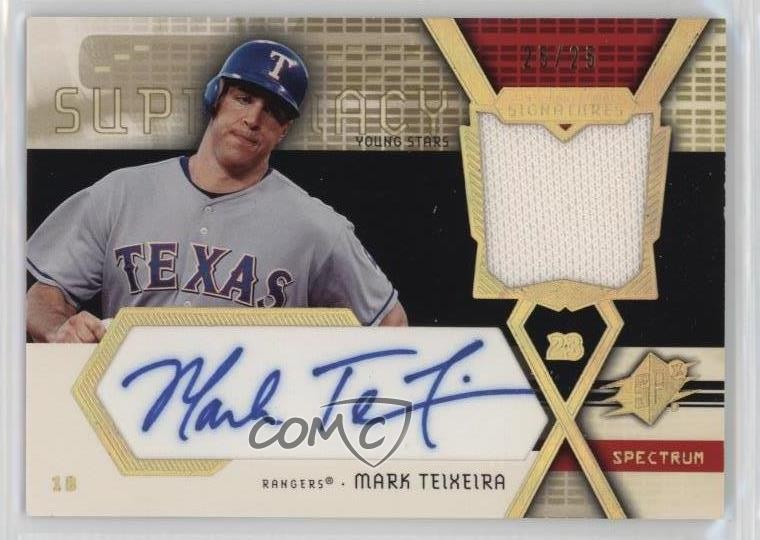 2004 SPx Spectrum 25/25 Mark Teixeira #SS-MT Auto 0oc8