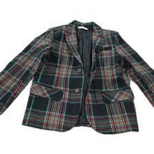 Cat Jack Boy Plaid Holiday Blazer Red/green Sz6 Tartan Ralph Lauren Style Xmas