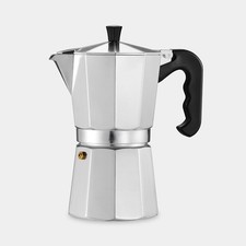 9 Cup Stovetop Espresso Maker – 450ml Aluminium Moka Pot for Gas & Electric Hobs