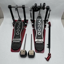 DW 5000 Double Bass Kick Drum Pedal Single Chains USA model Working Condition