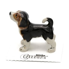 Perro Little Critterz - Animal Beagle "Baxter" - Figura de porcelana en miniatura