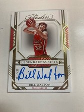 2002 Panini Flawless Basketball Autograph Bill Walton Legendary Scripts 2/10 Gld