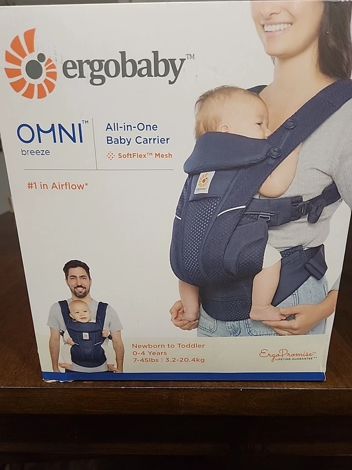 Portabebés Ergobaby Omni 360 Cool Air Mesh (7 lb - 45 lb) ¡AZUL!! ¡GRAN PRECIO! Foto 2 de 4