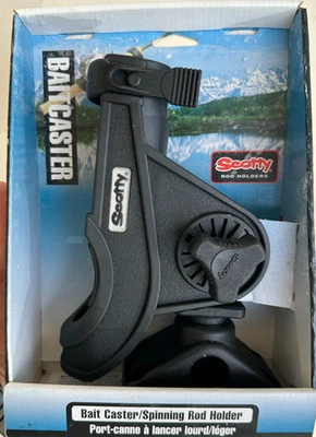 Scotty 0280-BK Rod Holder, Baicaster/Spinning, black W/0241 Side/Deck Mount - Image 1 of 4