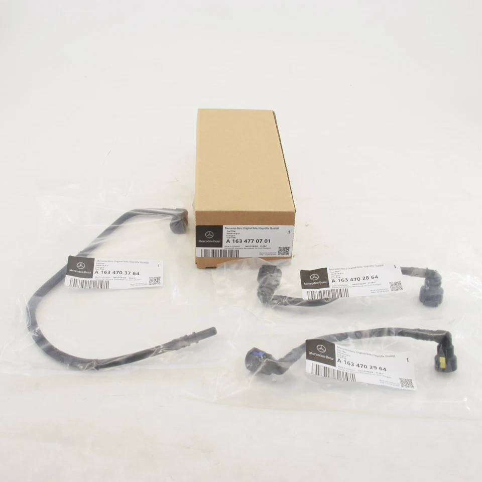 Fuel Filter &3 Hose Conversion Kit Fit 98-03 Mercedes ML320 ML430 ML55 Febi OEM - Image 3 of 4