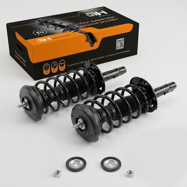 2X Komplett StoßDäMpfer Federbein Satz Vorne FüR Peugeot 207 2006- 1.4-1.6 47Mm-image