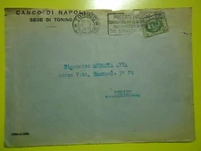 Letter 1929 Posted from The Bench Di Napoli Setting of Torino To Augusta Ayra