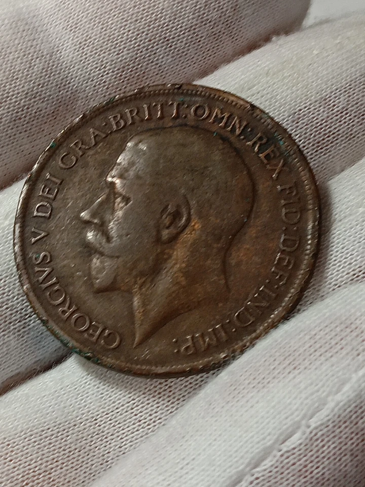 🇬🇧 1919 ВЕЛИКОБРИТАНИЯ один пенни Au выбор O/466 - Изображение 2 из 2