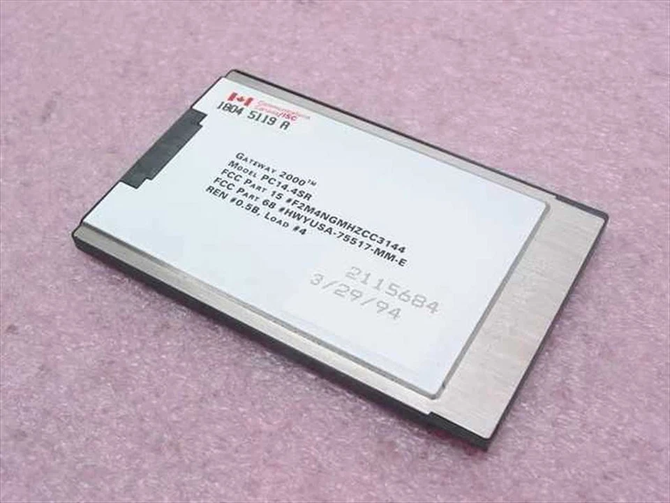 Tarjeta de fax/módem Gateway PCMCIA - Telepath 14.4 - 2115684 - sin dongle PC14.4SR Foto 2 de 3