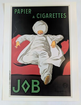 1930 french cigarettes French Print Poster Art Deco 1930 Sultan Smoking Cigarettes 24x18 Smoke  Shop