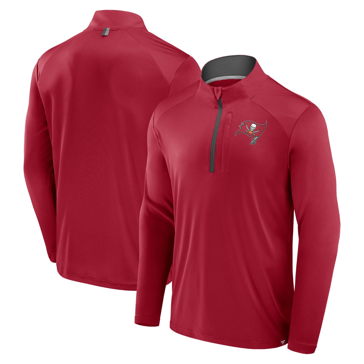 NFL Tampa Bay Buccaneers Defender LC Quarter Zip Zipper Jacket Top
