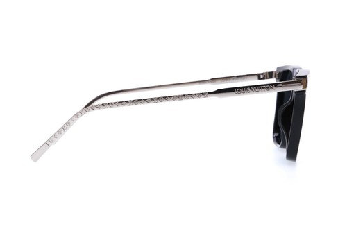 7960/ LOUIS VUITTON MEN'S LV Rise Square Sunglasses Z1667E BLACK&SILVER - Picture 8 of 24