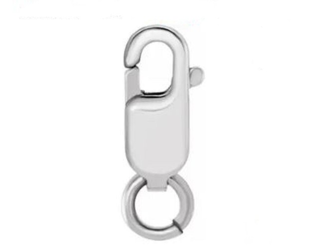 14kt White Gold Lobster Claw Lock Solid 8.3x3.2mm Jewelry Findings & Crafts New eBay