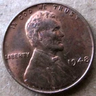 1948-P WHEAT CENT, MS++ CONDITION, RED/BROWN COLOR, CIRCULATED