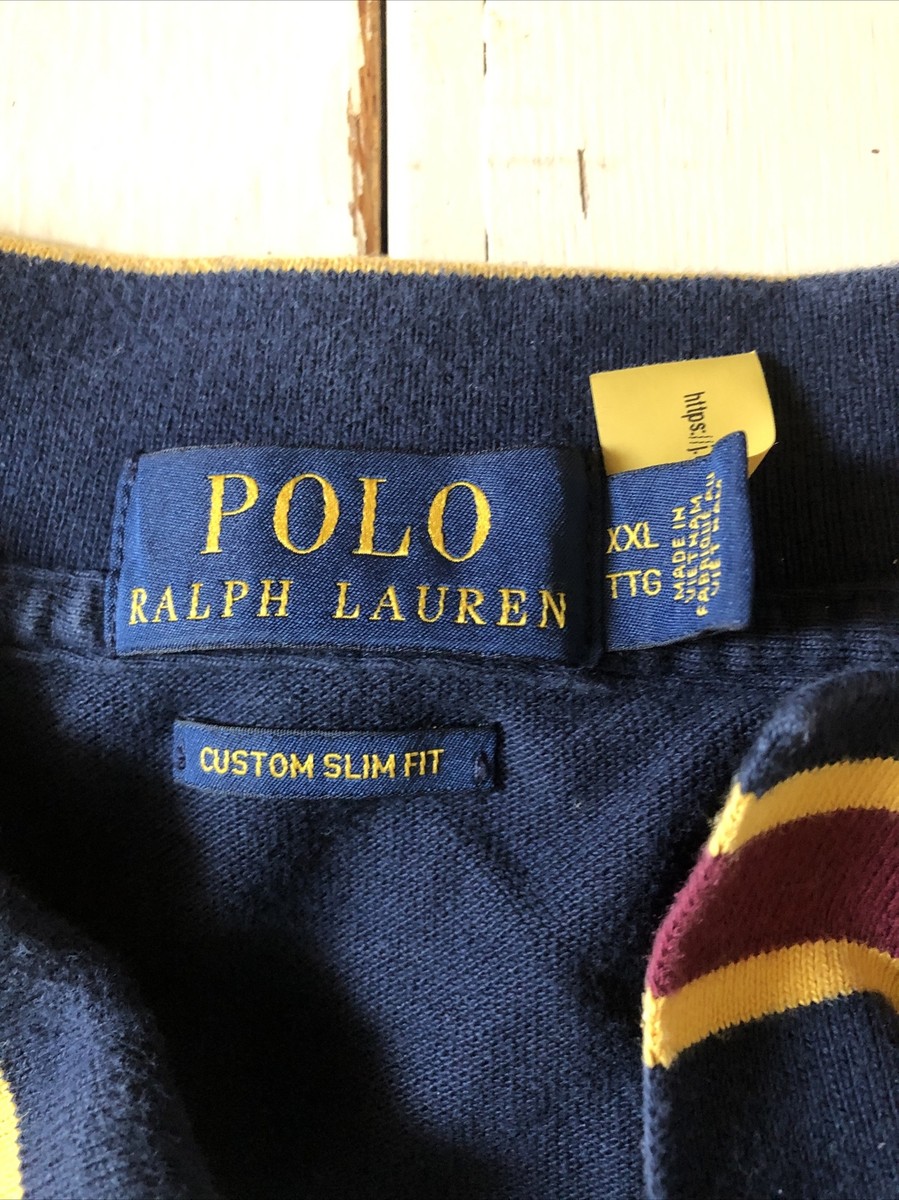 Polo by Ralph Lauren ラガーシャツ XL Men's Ralph Lauren Polo Shirt Short Sleeve XL Red K58 | eBay