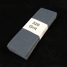 320 Sanding Strips 1.125 x 3.5 pkg 48 Cue Repair - 000349
