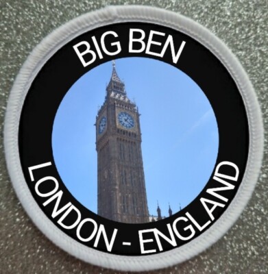3'' Big Ben London Landmark England Bügelbild / Aufnähen Patch Abzeichen