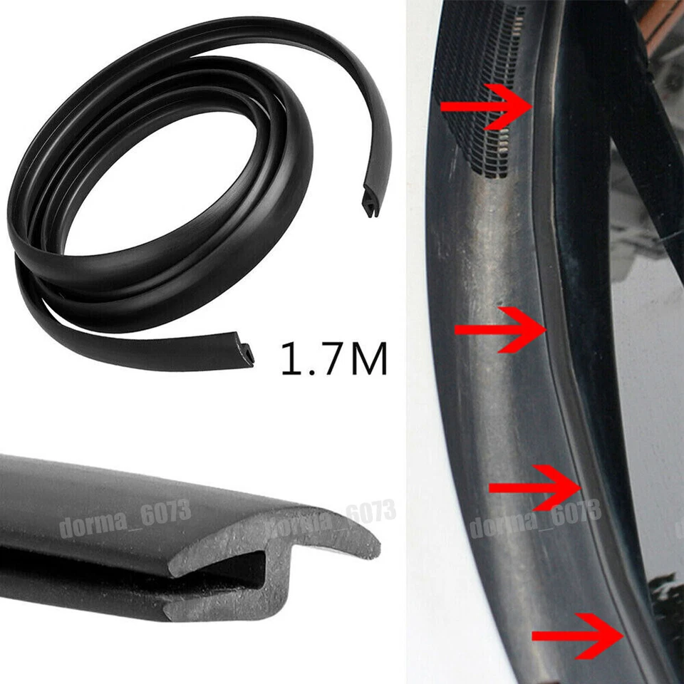 1.8M Car Seal Under Front Windshield Panel Sealed Trim Moulding Strip Kit Rubber - Image 2 of 4